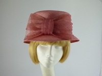  Wedding hat Mid Pink with bow